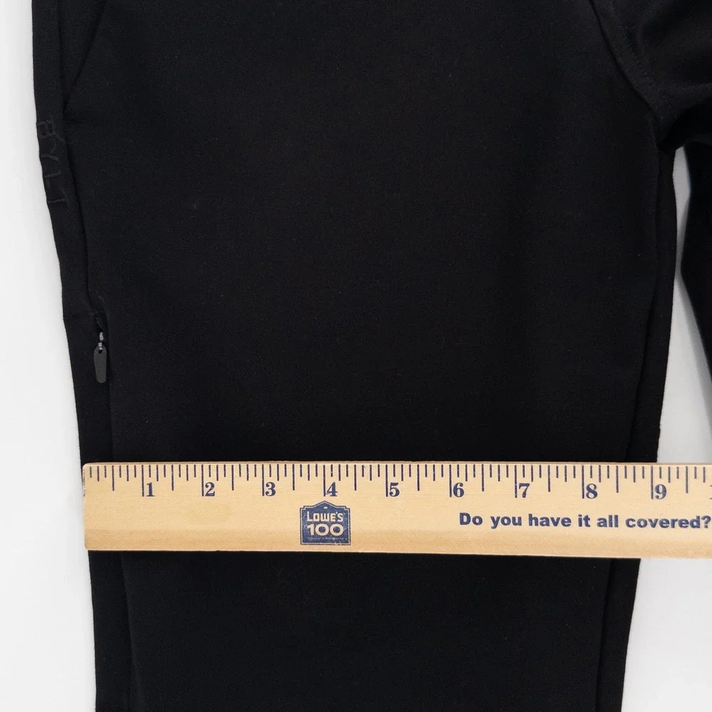 BYLT Mens 33x28‎ Everyday Pant 2.0 Straight Fit Chino Black Stretch Trousers